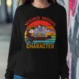 Vintage Weird Moms Build Character Opossum Mom Mothers Day Women Crewneck Graphic Sweatshirt Funny Gifts