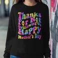 Wavy Groovy Thanks For Not Swallowing Us Happy Mothers Day Women Crewneck Graphic Sweatshirt Personalized Gifts