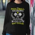 Womens Funny Pickleball Paddle Pickleball Grandma Retro Vintage Women Crewneck Graphic Sweatshirt Funny Gifts
