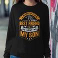 Womens I Asked God For A Best Friend He Sent Me My SonFathers Day Women Crewneck Graphic Sweatshirt Personalized Gifts