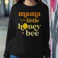 Womens Mama Of Little Honey Bee Birthday Gender Reveal Baby Shower Women Crewneck Graphic Sweatshirt Funny Gifts