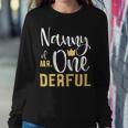 Womens Nanny Of Mr Onederful 1St Birthday First One-Derful Matching Women Crewneck Graphic Sweatshirt Funny Gifts