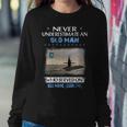 Womens Uss Maine Ssbn-741 Submarine Veterans Day Father Day Women Crewneck Graphic Sweatshirt Funny Gifts