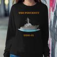 Womens Uss Pinckney Ddg-91 Navy Sailor Veteran Gift Women Crewneck Graphic Sweatshirt Funny Gifts