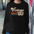 Womens Vintage 1963 Birthday Women Crewneck Graphic Sweatshirt Funny Gifts