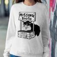 Funny Hissing Booth Kitten Kitty Cat Furmom Furdad Women Men  Women Crewneck Graphic Sweatshirt