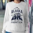 AlaskaThe Last Frontier Bear Home Men Women Gifts Women Crewneck Graphic Sweatshirt Funny Gifts