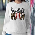 Baseball Mom Leopard Game Day VibesBall Mom Women Sweatshirt Unique Gifts