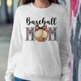 Baseball Mom Messy Bun Baseball 2023 Women Sweatshirt Unique Gifts