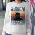 Black Cat Im A Grumpy Old Nurse My Level Of Sarcasm Nursing Women Sweatshirt Unique Gifts Black Cat Im A Grumpy Old Nurse My Level Of Sarcasm Nursing Women Sweatshirt Unique Gifts