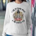 Womens I Like My Books Spicy & My Coffee Icy Reader Reading Bookish Women Sweatshirt Unique Gifts