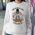I Like My Books Spicy And My Coffee Icy Women Skeleton Women Sweatshirt Unique Gifts