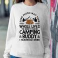 Cool Camping Buddies Gift For Men Women Funny Husband & Wife Women Crewneck Graphic Sweatshirt Funny Gifts
