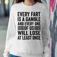 Funny Fart Gifts For Dad Mom N Boys Girls Kids - Farting Women Crewneck Graphic Sweatshirt Funny Gifts