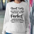 Womens Short Girls God Only Lets Things Grow Until Theyre Perfect Women Sweatshirt Unique Gifts
