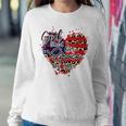 God Shed His Grace On Thee American Flag Patriotic Women Sweatshirt Unique Gifts