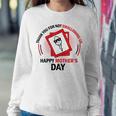Happy 2023 Mom Thanks For Not Swallowing Us Women Sweatshirt Unique Gifts