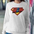 Mom Super Hero Superhero Mothers Day Gift For Womens Women Crewneck Graphic Sweatshirt Personalized Gifts