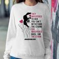 Nurse Life She Whispered Back I Am The Storm Women Girls Women Crewneck Graphic Sweatshirt Funny Gifts