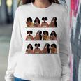 Pretty And Educated Black Women Read African American Bhm Women Crewneck Graphic Sweatshirt Funny Gifts