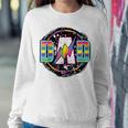 Retro Dad Lightning Bolt Rainbow Fathers Day Vintage Women Crewneck Graphic Sweatshirt Personalized Gifts