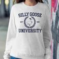 Silly Goose University Mens Womens Silly Goose Meme Clothing Women Sweatshirt Unique Gifts