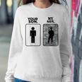 Your Son My Son Military Parents Army Moms Army Dads Women Crewneck Graphic Sweatshirt Funny Gifts