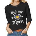 Archery Mom Bowwoman Archer Mothers Day Bowhunter Arrow Women Graphic Long Sleeve T-shirt
