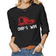 Chiefs Wife Firefighter Gift - Spouse Fire Company Women Graphic Long Sleeve T-shirt
