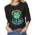 Cute Go Planet Its Your Earth Day 2023 Groovy Teacher Kids Women Long Sleeve T-shirt