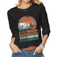 Distressed Best Dachshund Mom Ever Mothers Day Gift Women Graphic Long Sleeve T-shirt