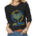 Down Syndrome Awareness Be Kind World Down Syndrome Day 2023 Women Long Sleeve T-shirt