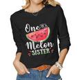 Family Watermelon Matching Group One In A Melon Sister Women Long Sleeve T-shirt
