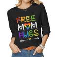 Free Mom HugsRainbow Heart Lgbt Pride Month 1677 Women Graphic Long Sleeve T-shirt