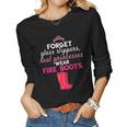 Funny Firefighter Women Fire Fighter Humorous Female Gift Women Graphic Long Sleeve T-shirt