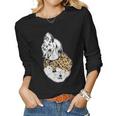 Funny Leopard Shih Tzu Mom Costume Mothers Day Gift Women Graphic Long Sleeve T-shirt