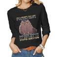 Im A Grumpy Old Lady If You Dont Want A Sarcastic Cat Women Long Sleeve T-shirt Im A Grumpy Old Lady If You Dont Want A Sarcastic Cat Women Long Sleeve T-shirt