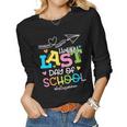 Happy Last Day Of School Hello Summer Students And Teachers Women Graphic Long Sleeve T-shirt