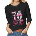 Its My 70Th Birthday Queen 70 Years Old Shoes Crown Diamond Women Long Sleeve T-shirt