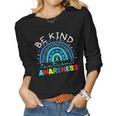 Be Kind Autism Awareness Puzzle Rainbow Choose Kindness Women Long Sleeve T-shirt