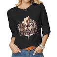 Leopard Baseball Mama Lightning Bolt Sport Mom Mothers Day Women Graphic Long Sleeve T-shirt