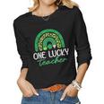 One Lucky Shamrock Teacher St Patrick’S Day Appreciation V4 Women Graphic Long Sleeve T-shirt
