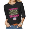 Proud Army National Guard Grandma Dog Tags - Military Family Women Graphic Long Sleeve T-shirt