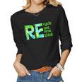 Womens Recycle Reuse Renew Rethink Outfit For Earth Day 2023 Women Long Sleeve T-shirt
