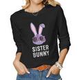 Sister Bunny Rabbit Sis Sisters Matching Family Easter Women Long Sleeve T-shirt
