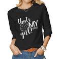 Thats My Girl Proud Volleyball Mom Volleyball Mother Women Long Sleeve T-shirt