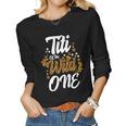 Titi Of The Wild One 1St Birthday Leopard First Thing Women Women Graphic Long Sleeve T-shirt