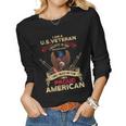 Us Veteran Believe In God Country Flag Proud American Women Long Sleeve T-shirt