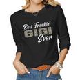 Womens Best Freakin Gigi Ever Leopard Mothers Day Gigi Gift Women Graphic Long Sleeve T-shirt