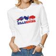 Happy Billsgiving Chicken Football Lover Thanksgiving Turkey Women Long Sleeve T-shirt